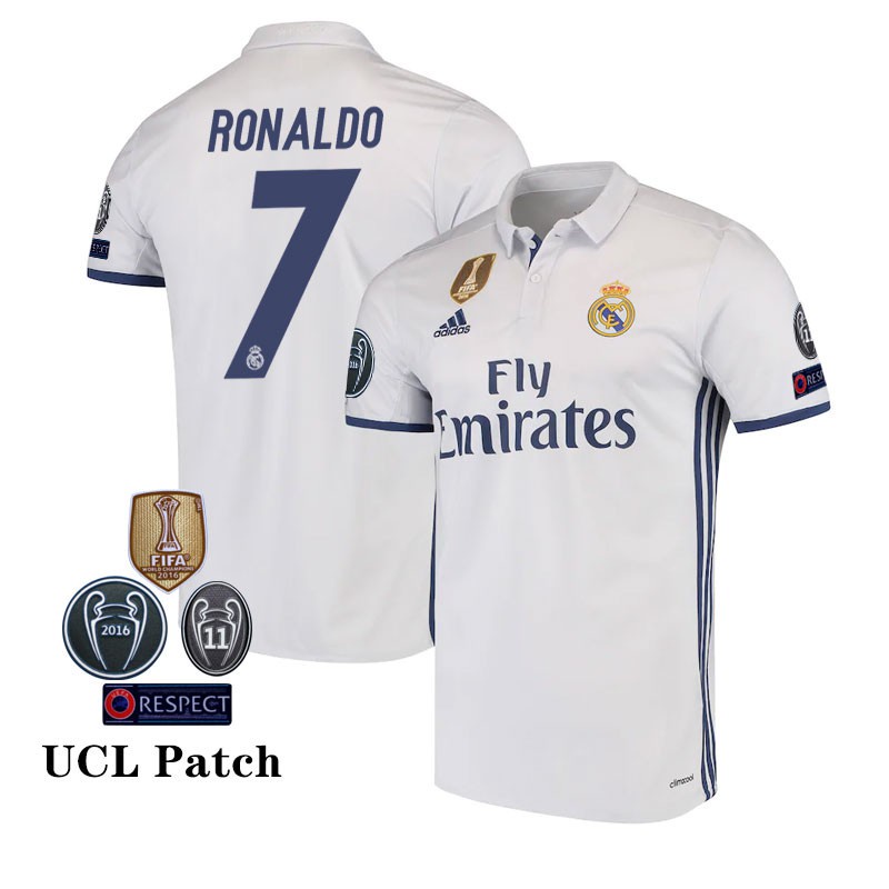 16/17 Real Madrid Home CF Jersey Cristiano Ronaldo | Shopee Malaysia