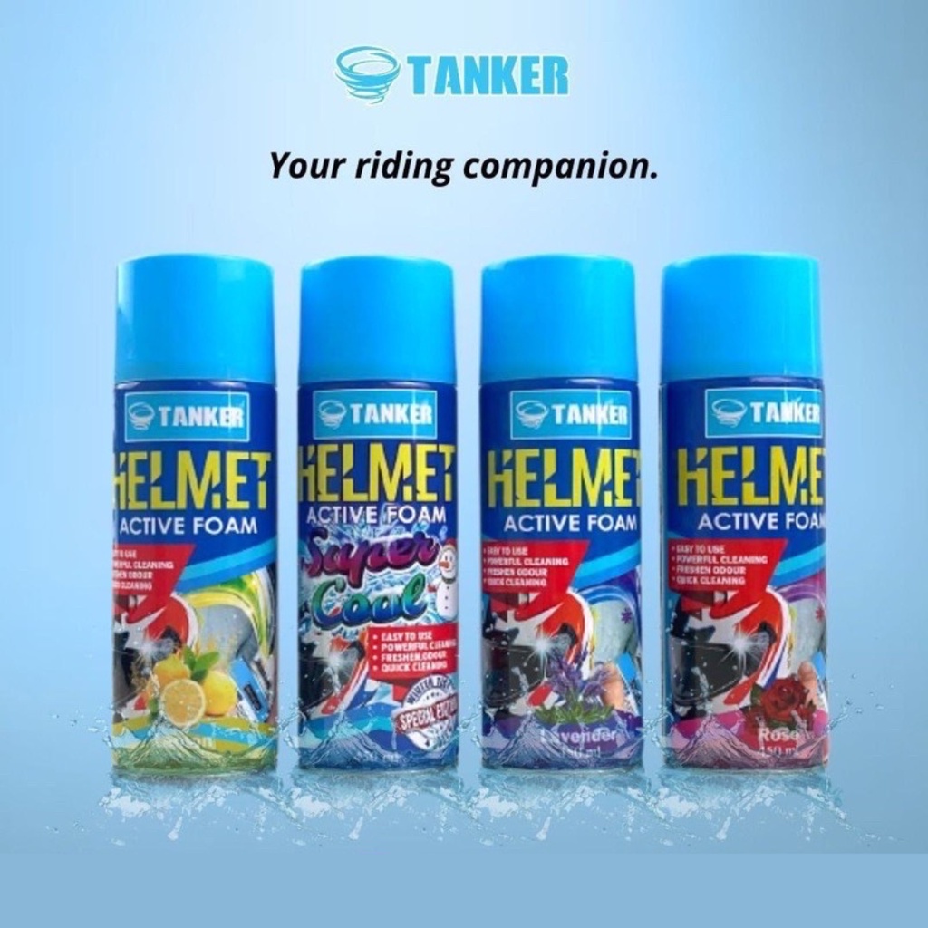 TANKER HELMET CLEANER ACTIVE FOAM SPRAY ( Pewangi Helmet Pencuci