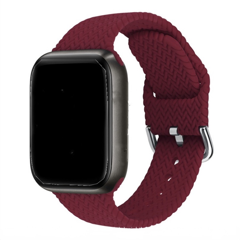 Braided Silicone Strap For Apple Watch Band Series 3 4 5 6 7 8 SE Smart Sports Watchband Apple