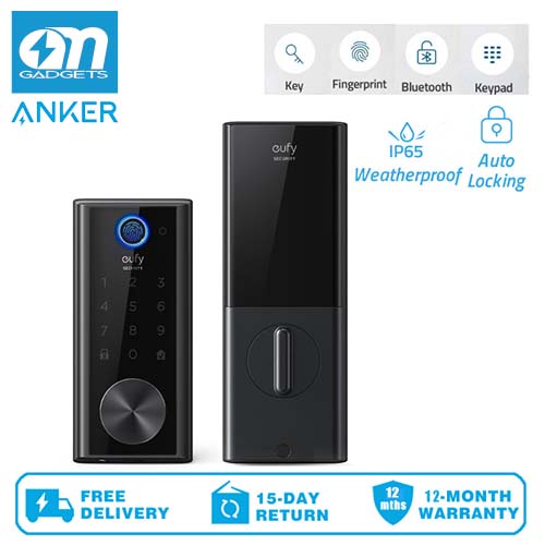 Anker T8510/T8520 eufy Security Smart Lock Touch, Fingerprint Scan, KeylessEntry Door Lock