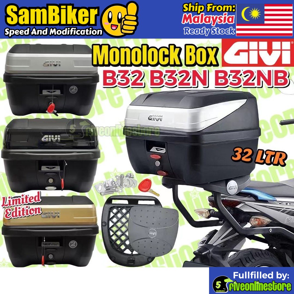 Givi Box Kotak Monolock Original B B N B Nb Ltr Bold Rear