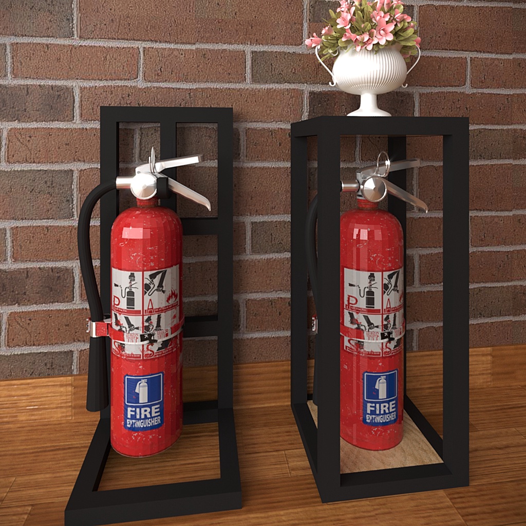 Single Fire Extinguisher Stand Iron | Shopee Malaysia