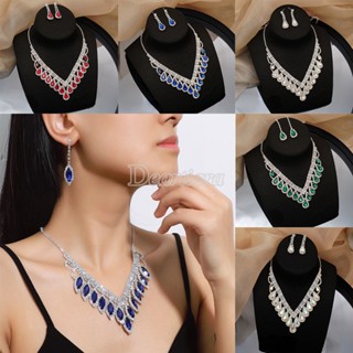 Artificial diamond necklace hot sale for bride