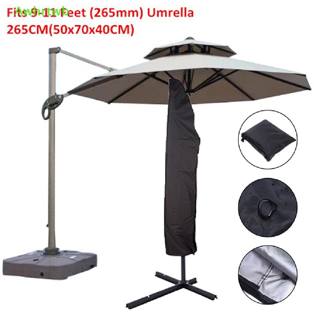 Awhrtwb Parasol banana umbrella cover cantilever outdoor garden patio shield waterproof new