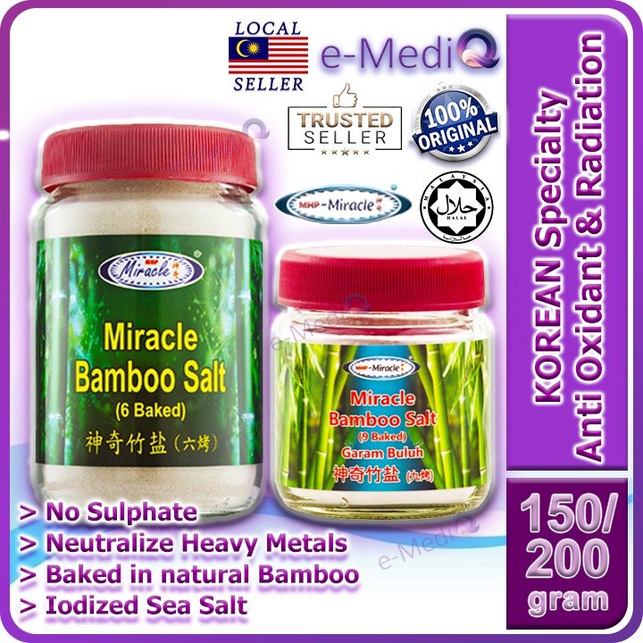 MHP MIRACLE Bamboo Salt 神奇竹盐 6 Baked / 9 Baked (Exp: Sep/2028) | Shopee ...