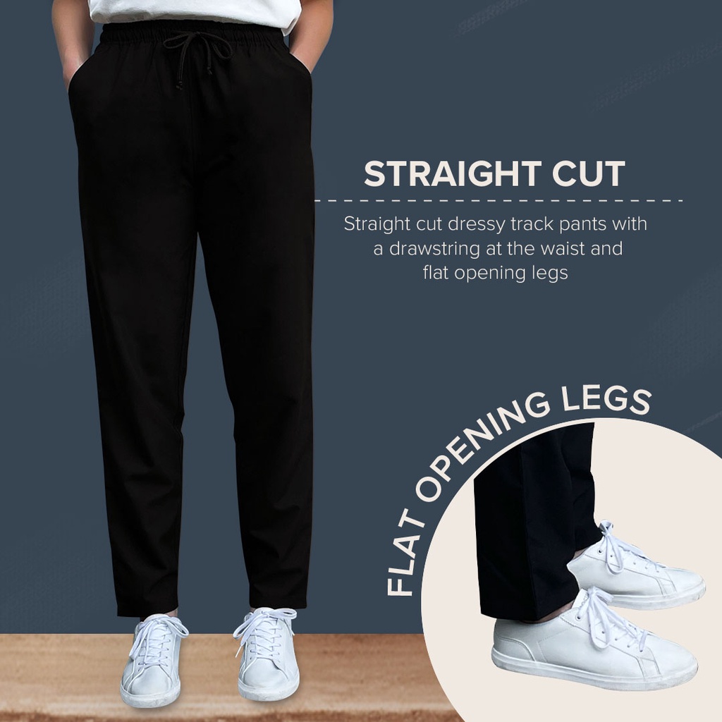 Smart Casual PLAIN Straight Cut Gym Tracksuit Seluar Sukan Track Bottom Long Pants Joggers Men Women Unisex Sport Borong Shopee Malaysia