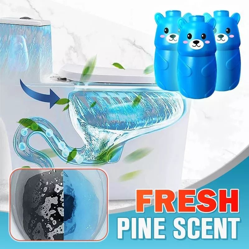 Bear Toilet Bowl Cleaner & Drain Sticks Deodorizer Drain Cleaning