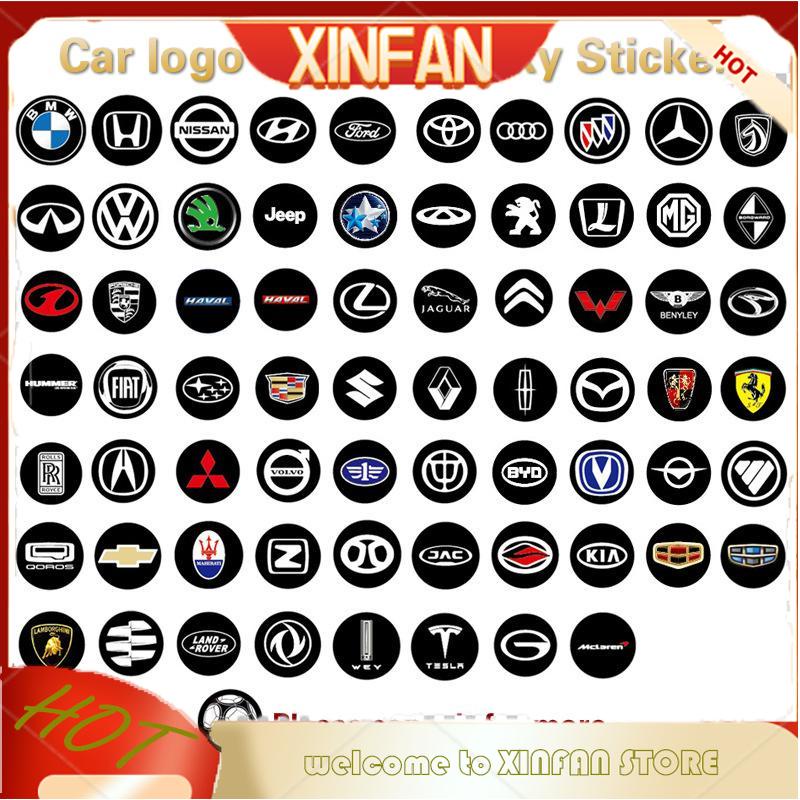 XINFAN 3pcs 14mm car key badge logo for Folding flip remote key crystal ...