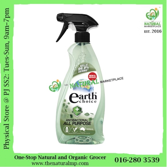 Earth Choice Antibacterial All Purpose Spray 600ml Shopee Malaysia