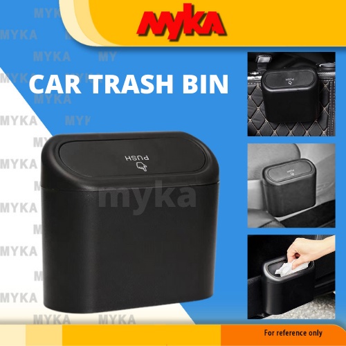 Car Dustbin Mini Trash Can Portable Bin Hanging Wastebasket Back