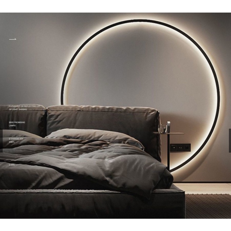 Nordic Modern Wall Lamp WiringFree Living Room Background Wall Lamp