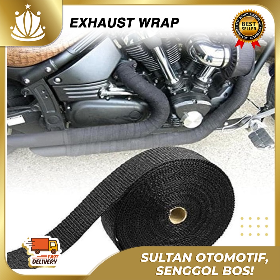 Exhaust Wrap Protective Exhaust Wrapping Motorcycle Heat Absorber 1 METER Shopee Malaysia