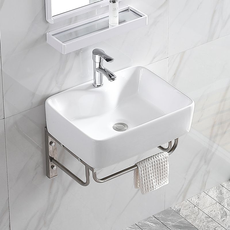 Ceramic washbasin wall-mounted bathroom small size washbasin cabinet ...