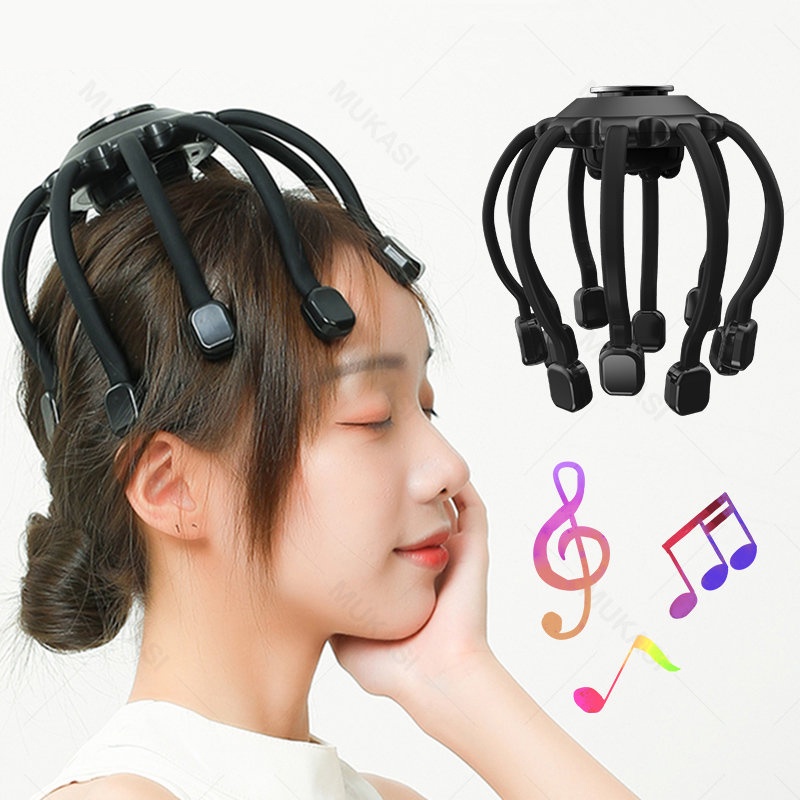 electric head massager for pain relief Stress headache migraine relaxation  automatic octopus claw