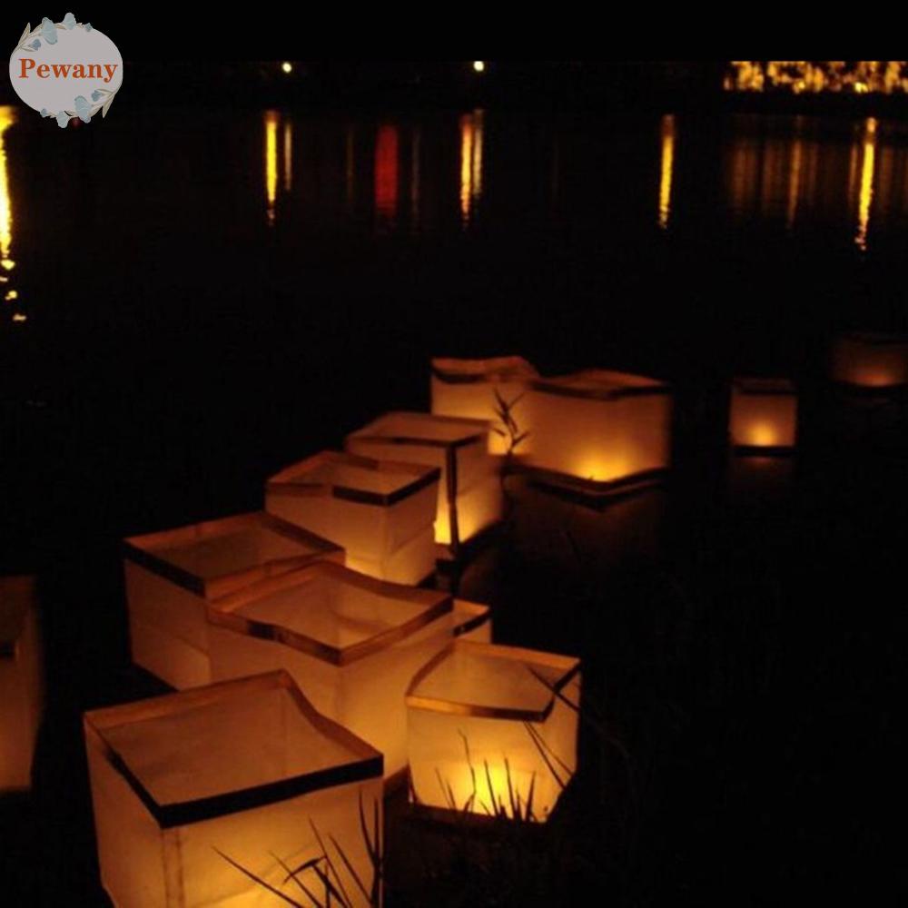 PEWANY Paper Lanterns Wedding 10pcs Biodegradable Water Floating