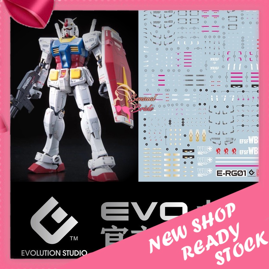 RG RX-78-2 EVOLUTION MONSTER DECAL | Shopee Malaysia