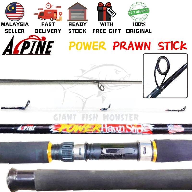 ALPINE 2019 POWER PRAWN STICK ROD ,Joran Udang Harimau Galah Tiger ...