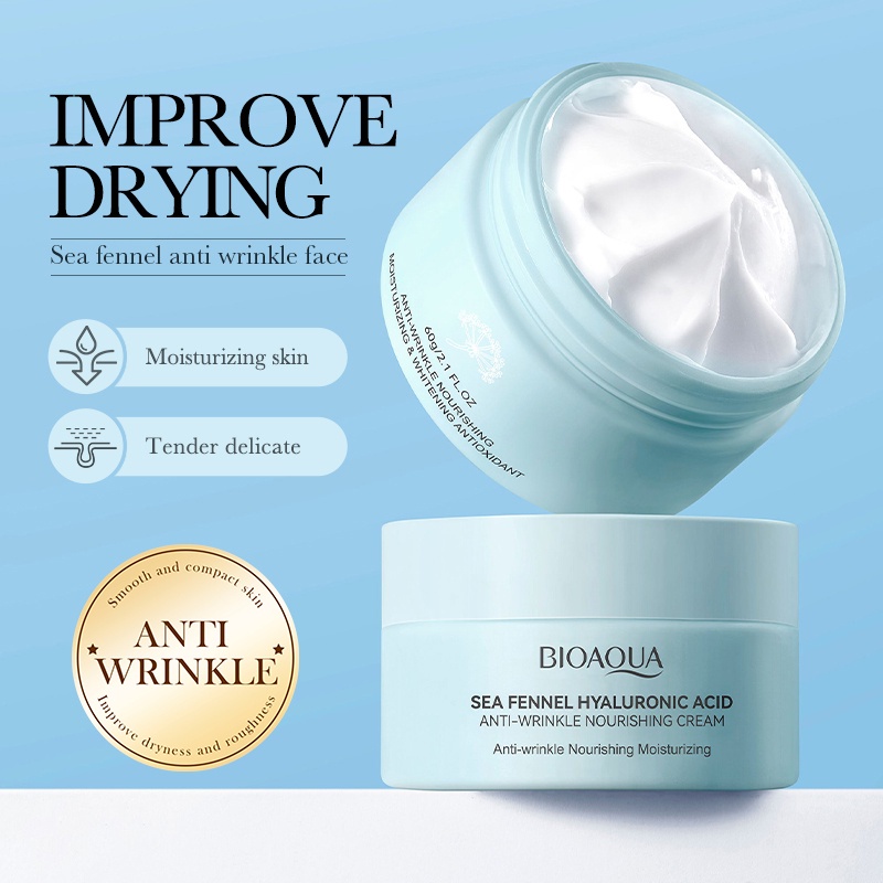 BIOAQUA Sea Fennel Hyaluronic Acid AntiWrinkle Nourishing Cream