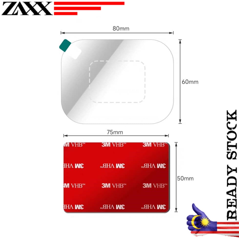 Electrostatic Sticker with Heat Resistant 3M Adhesive Sticker for 70Mai ...