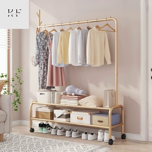 Luxury Drying Rack Cloth Bag Hanger with Wheels Coat Rack with Wheels ...