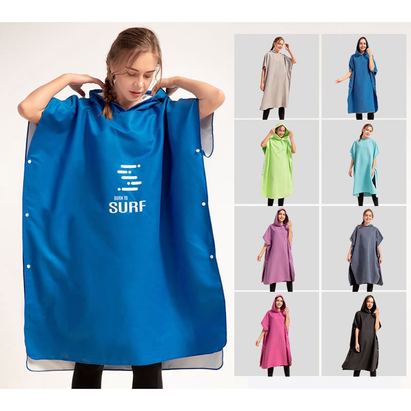 Hooded Beach Wan quickdrying Bathrobe Cloak Microfiber Towel Diving