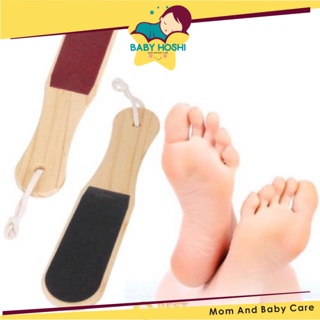 Professional Double Sided Wooden Foot File-dead Skin Exfoliator