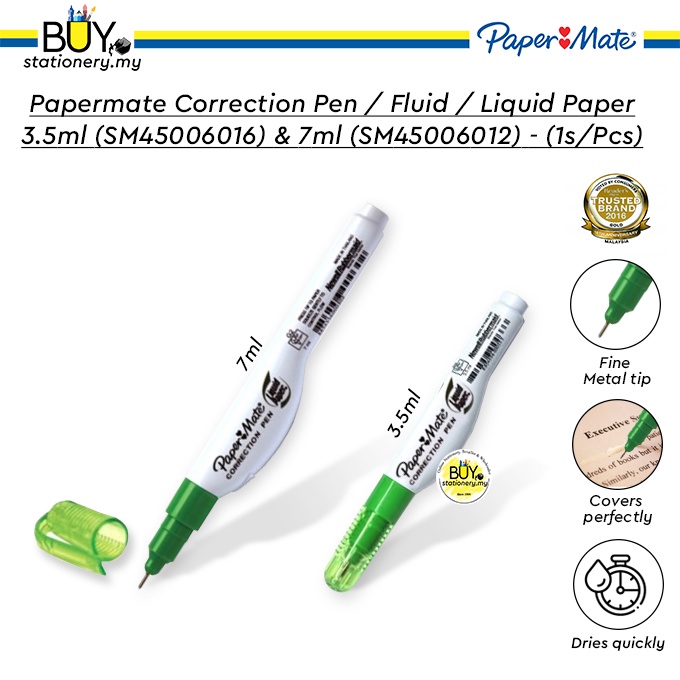 Papermate Liquid Paper Correction Pen 7ml