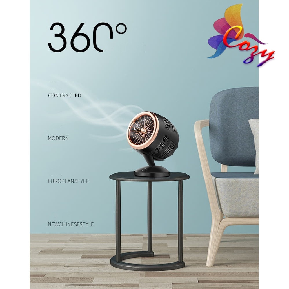 Double Blade Turbo Fan Mini Portable Table Hawkeye Fan Cooling Usb ...