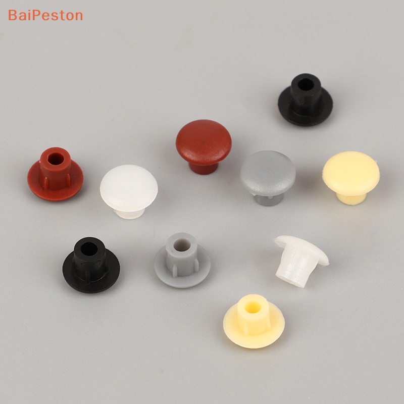 [BaiPeston] 100Pcs 5mm Furniture Hole Covers Decor Plastic Screw Cap