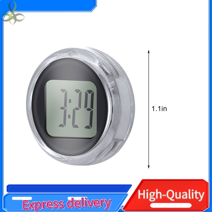 Motorbike Mount Watch Waterproof StickOn Moto Digital Clock Mini