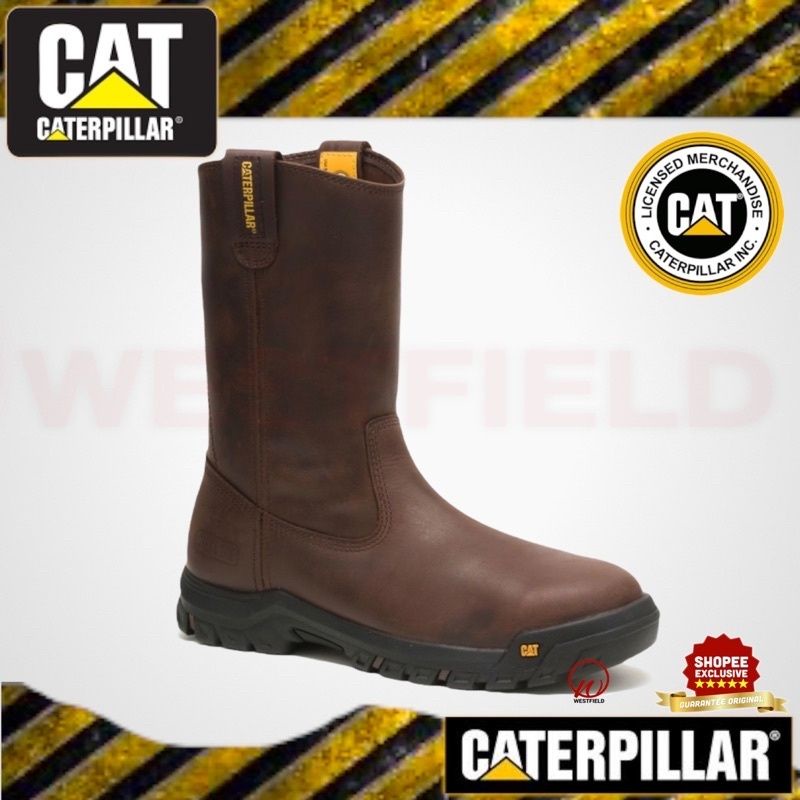 CATERPILLAR® MEN’S DRAWBAR STEEL TOE PULLON WORK SAFETY BOOTS ( P91155