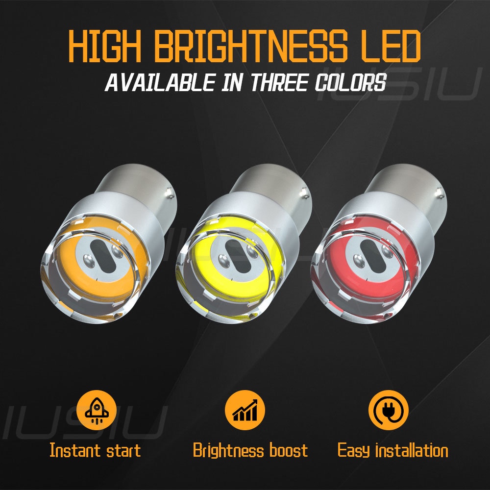 IUSIU 2PCS 24V 12V 1156 1157 7color Car Light P21W P21 5W COB ...