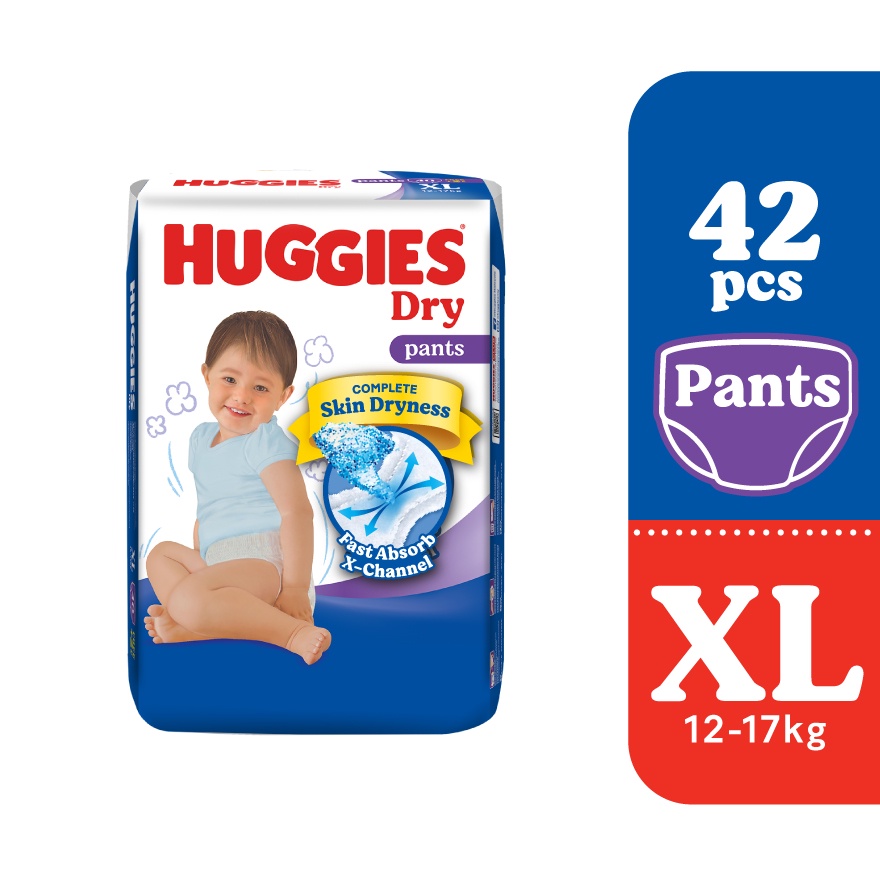 HUGGIES Dry Pants XL 42S Shopee Malaysia