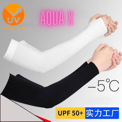Aqua X Cooling Hand Sock UV Protection Arm Sleeves Men Sport Outdoor