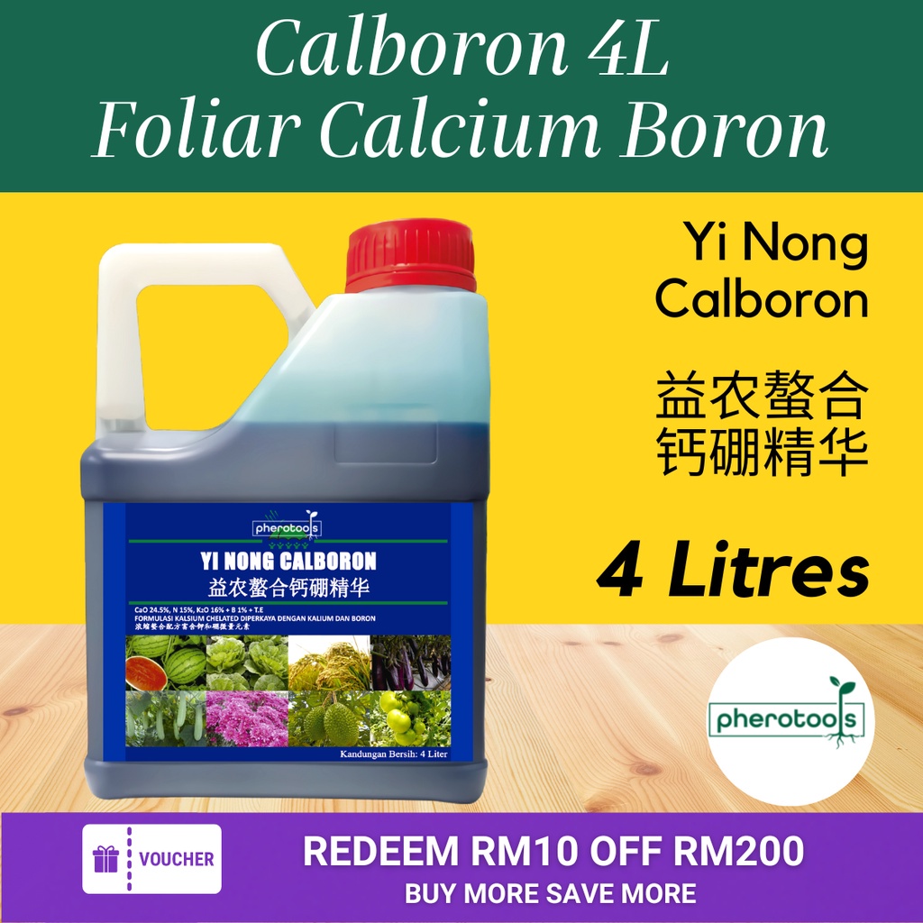 Pherotools YI NONG CALBORON (4L/1L) LI NONG Baja Foliar Calcium Boron ...