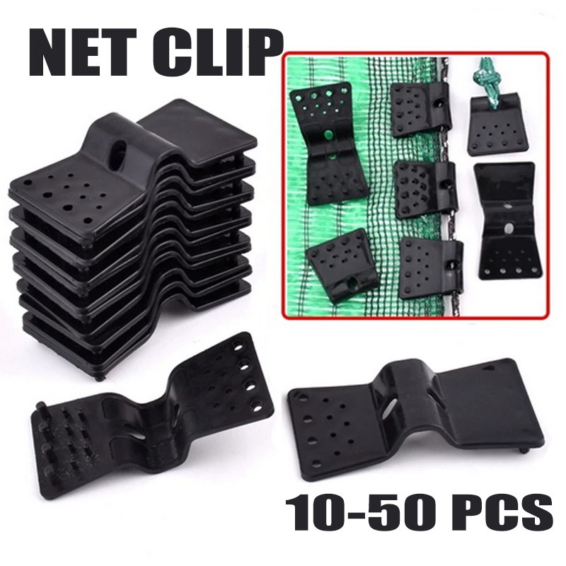 10/50 PCS Sun Shade Net Clips Greenhouse Shade Cloth Clips Outdoor
