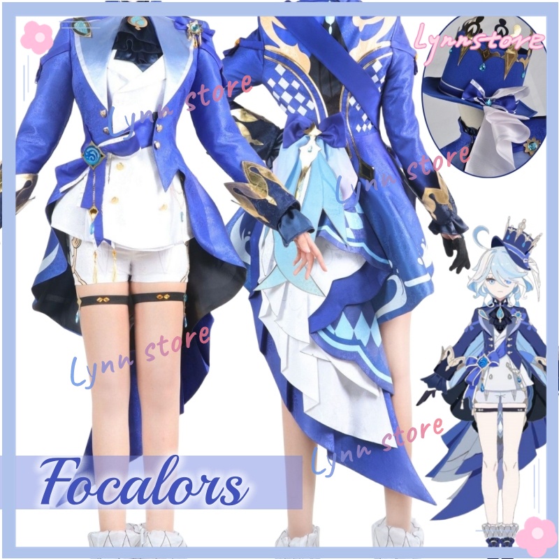 Genshin Impact Fontaine Character Focalors Cosplay Costume GENSHIN ...