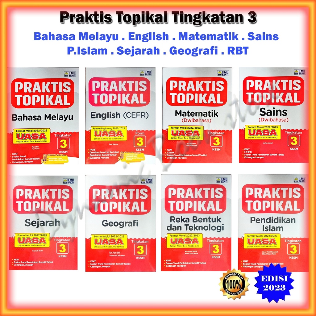 Buku Latihan : Praktis Topikal Tingkatan 3 KSSM Edisi 2023 - Bahasa ...