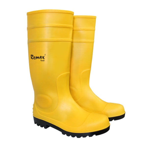 REMAX Rain Boot Cloth Steel Toe & Base Yellow High 14