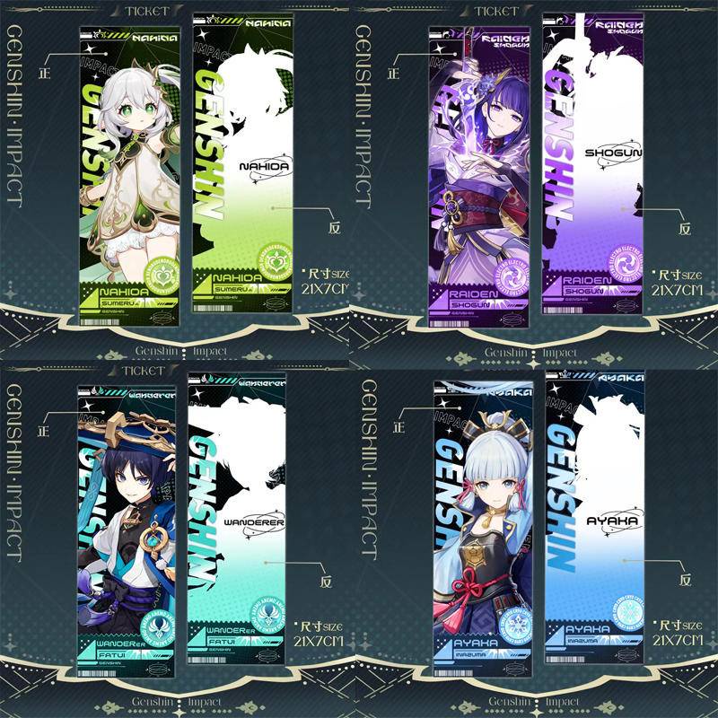 2023 Game Genshin Impact Cards Xiao Tighnari Layla Kaedehara Kazuha ...