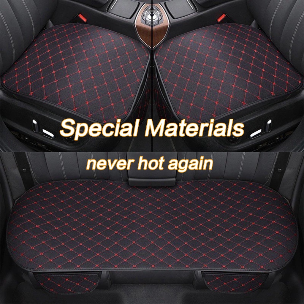 Universal Car Seat Cover Set Flax Seat Cushion For Toyota Vios Wigo