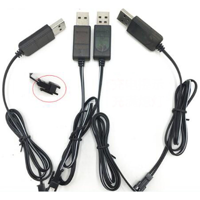 Lot 2pcs 3.6V/4.8V/6V/7.2V 250mA USB SM plug Charger with charge lamp ...