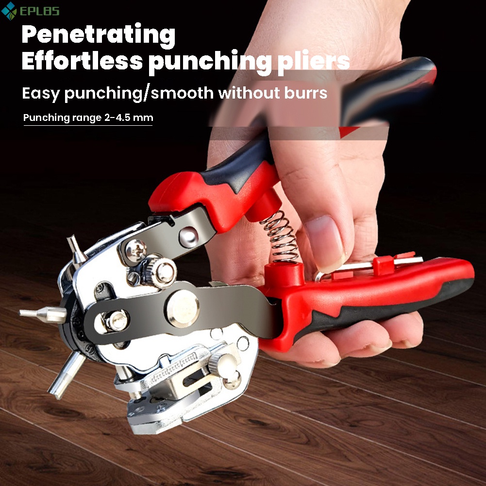 Leather Craft Hollow Hole Punches Plastic Rubber Punching For Electric  Drill 
