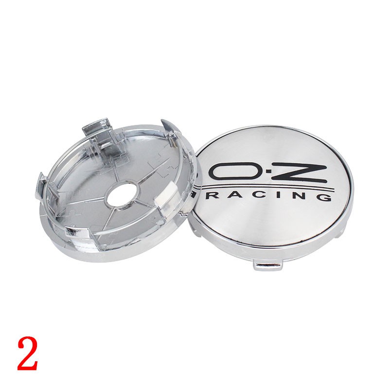 INT 4pcs oz racing wheel covers cap 60/55mm clip oz logo emblem sticker ...