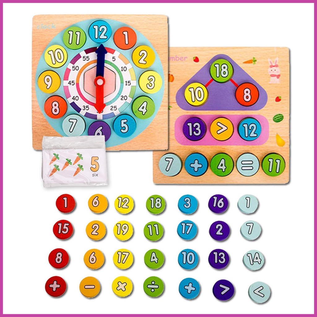 Learning Clock for Kids Math Game Counting Numbers Math Game Counting