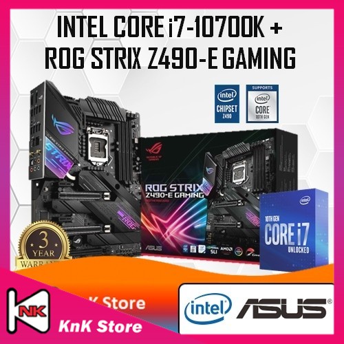 P.W.P. Intel Core i7 10700K Processor + ASUS ROG STRIX Z490-E GAMING  Motherboard | Shopee Malaysia