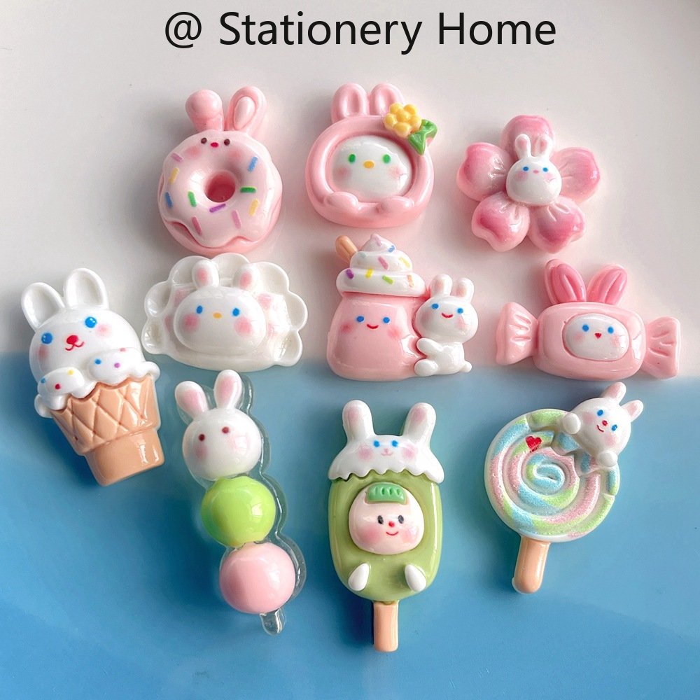 Cartoon Rabbit Dessert Cake Fridge Magnets Refrigerator Sticker ...