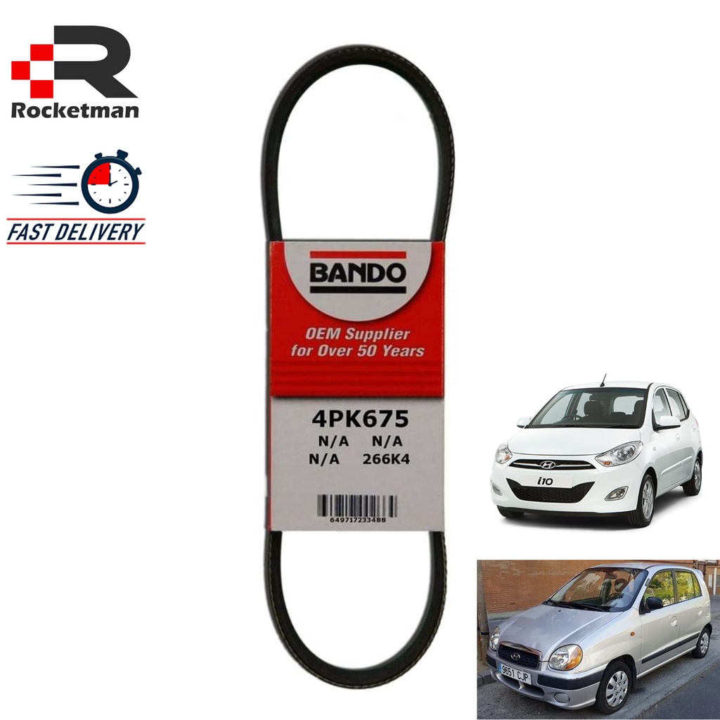 Courroie Accessoire DAYCO 4PK675 - Pour Fiat Et Autres Véhicules - 11