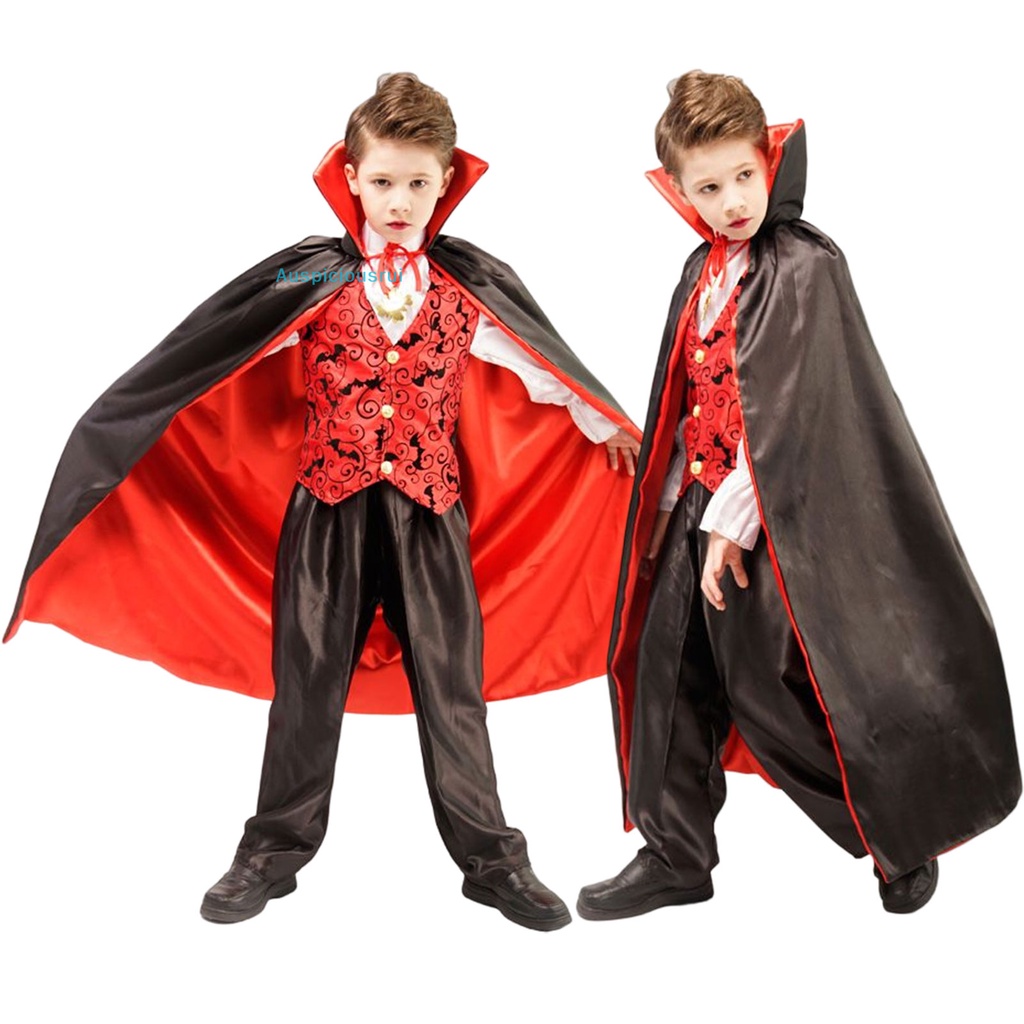 Auspiciousrui Gothic Vampire Costume Deluxe Set for Boys, Kids ...