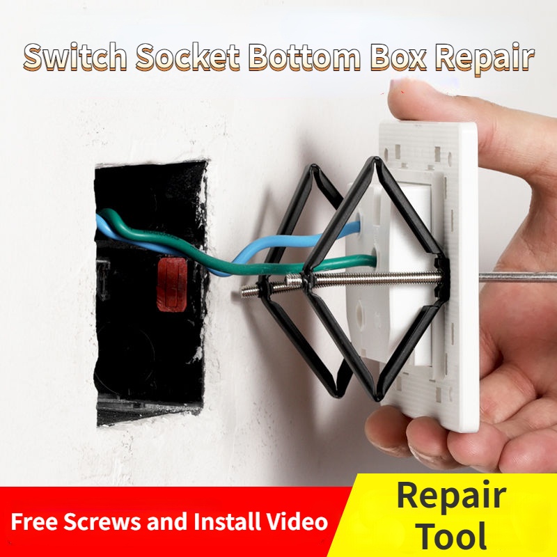 Switch Socket Bottom Box Repair Screw Broken 86 Type Old Mounting Box ...